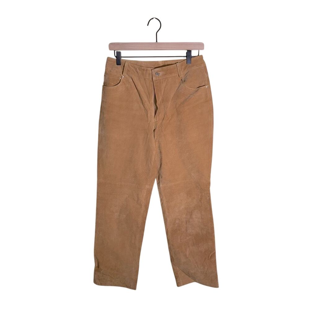 VINTAGE NEWPORT NEWS Leather bootcut western cowgirl pants 8P